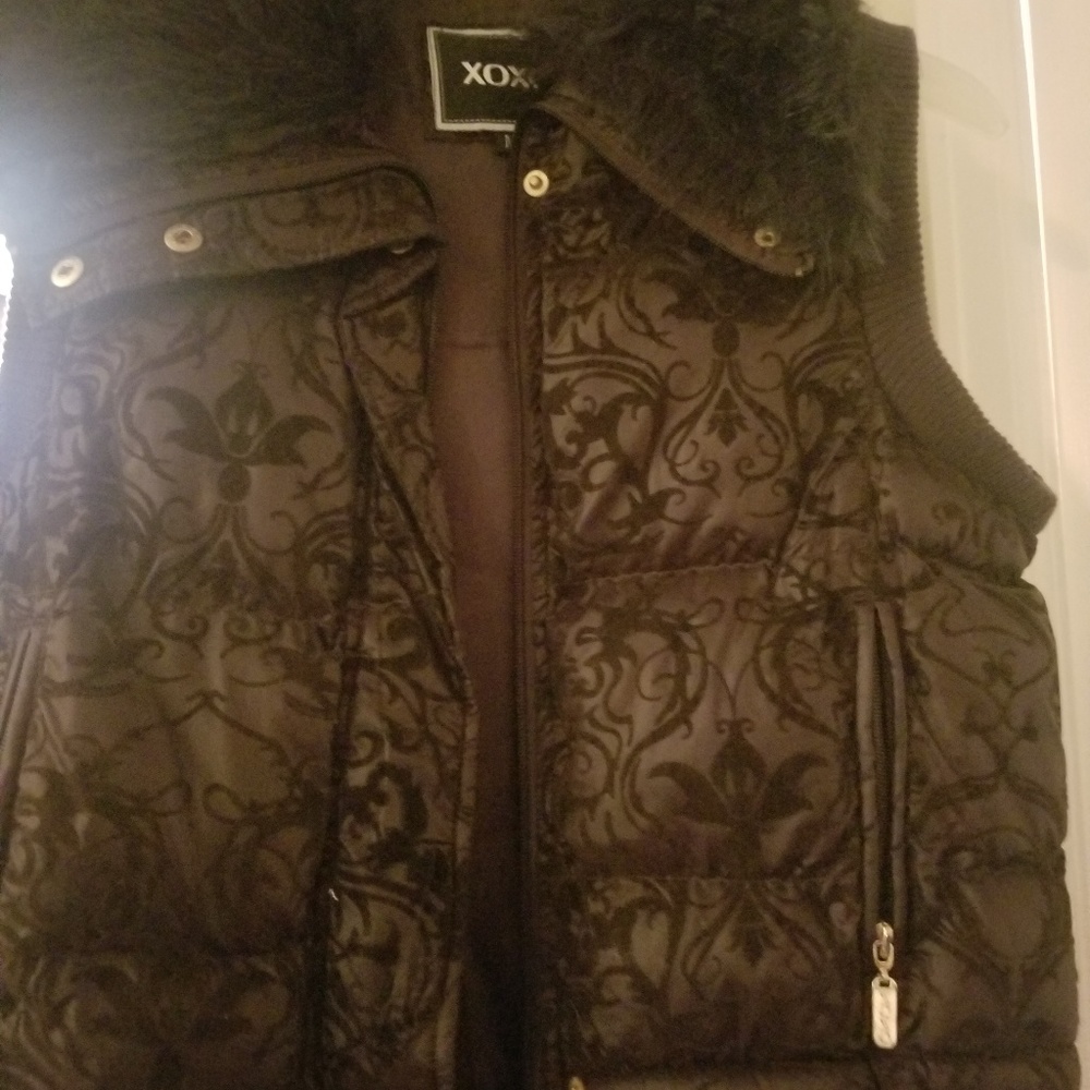 Brown winter vest